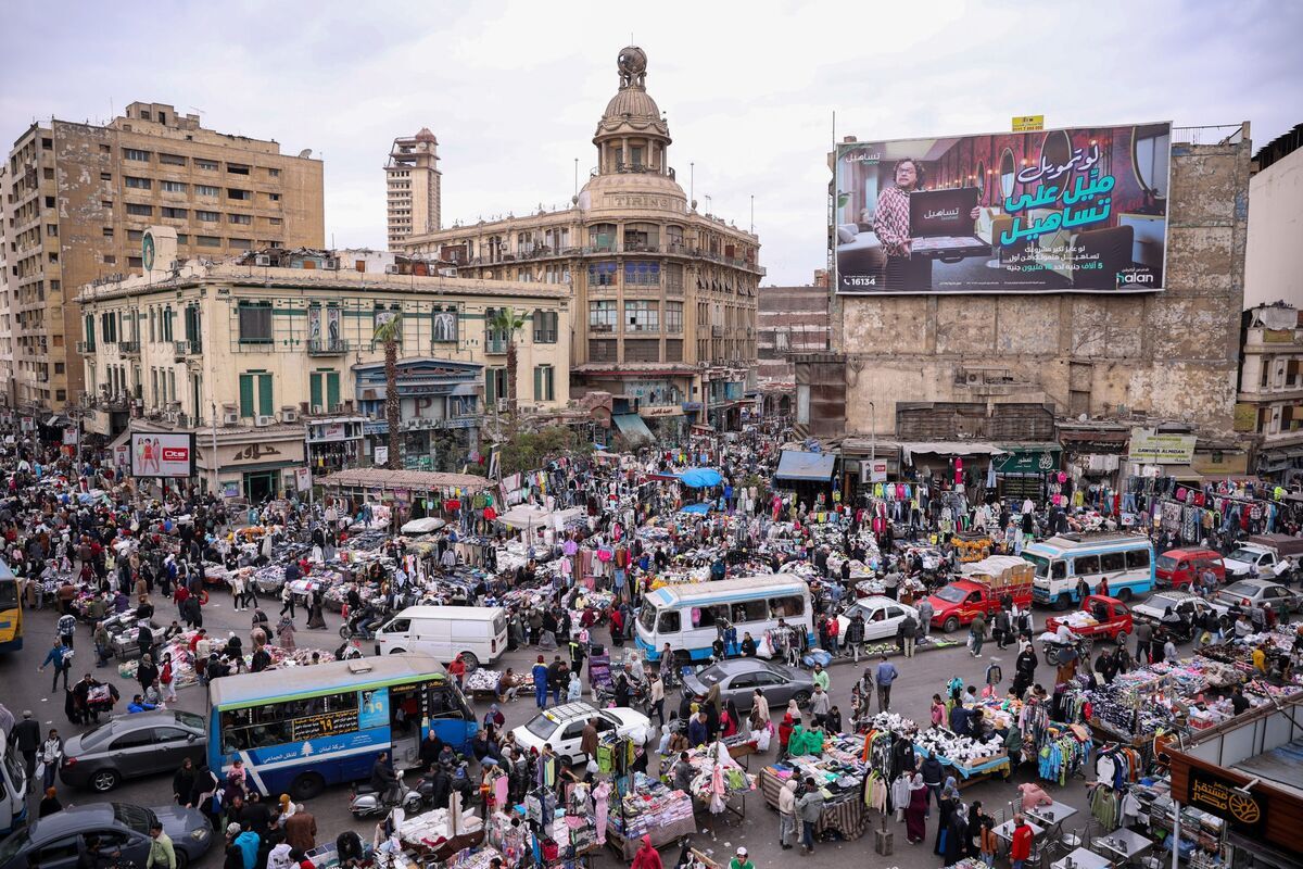 A picture shows on February 11, 2020 a general view of al-Atba district of the Egyptian capital Cairo. (AFP)
