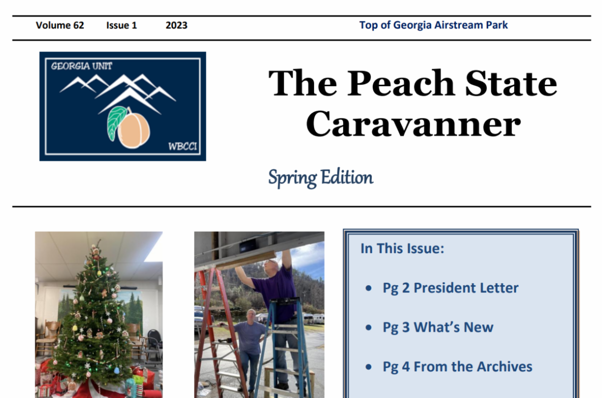 1st Issue Peach State Caravanner/Spring Edition!