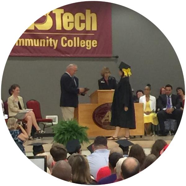 Sarawilla Villatoro-Weir earns her HSE dilpoma from A-B Tech