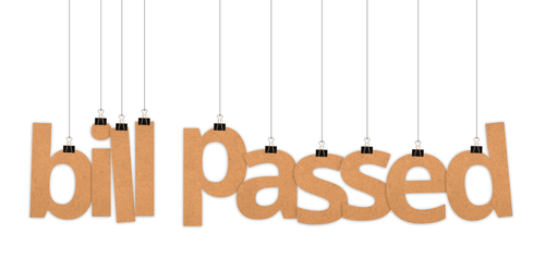 bill passed speech word hanging with strings