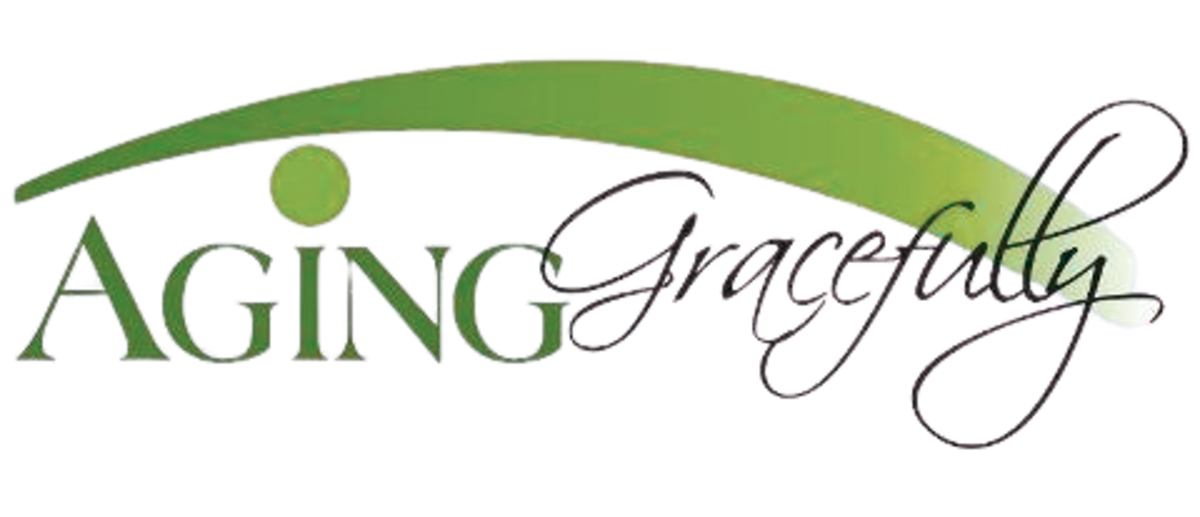 Aging gracefully logo in spring-green-yellow