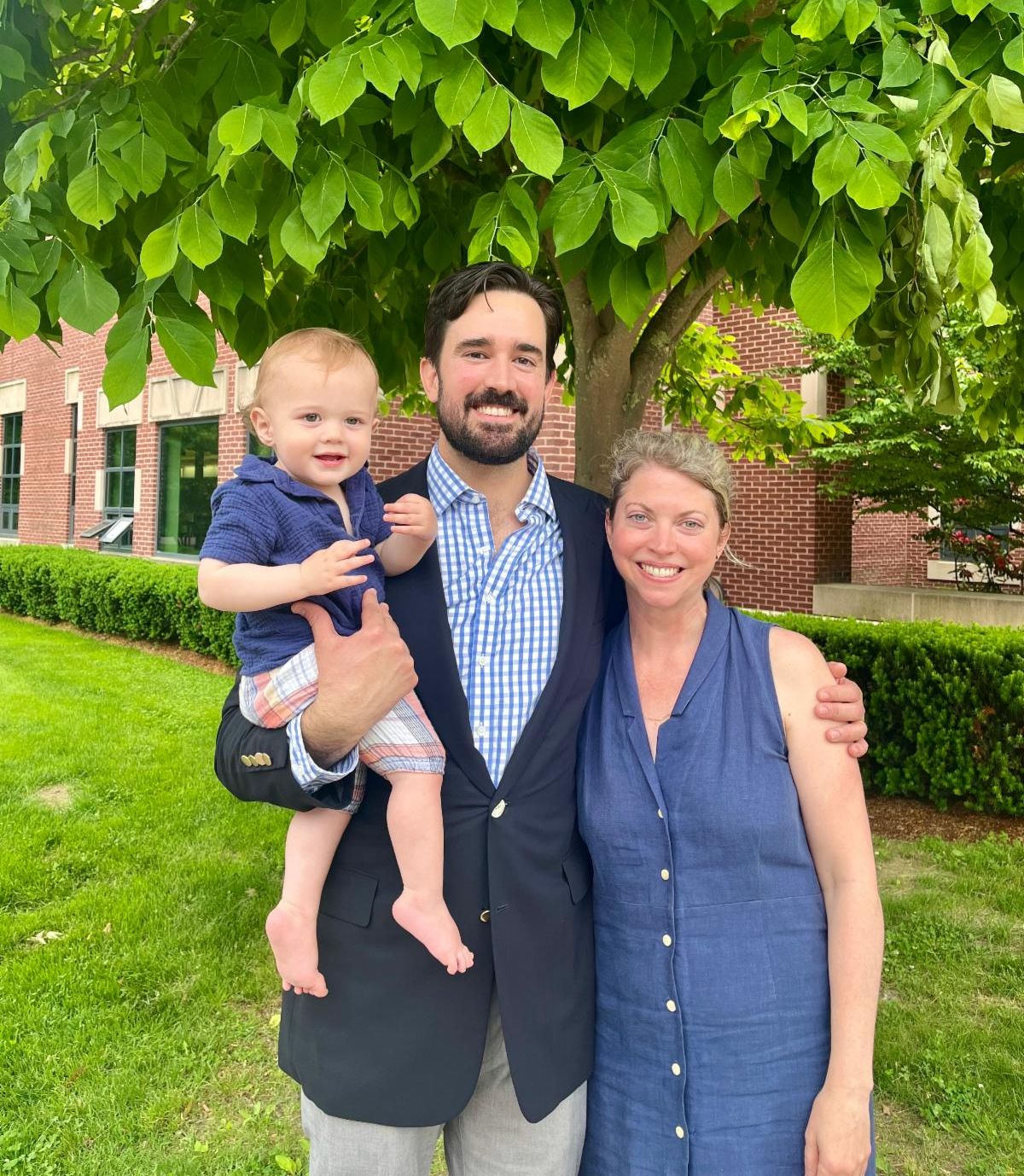(L-R) Angus, Father Thorne, and Sarah