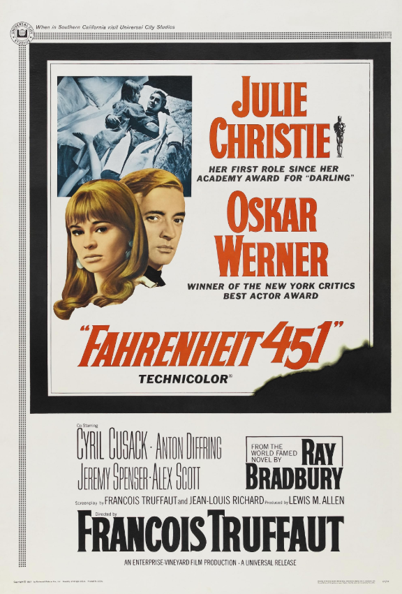 Fahrenheit 451 movie poster