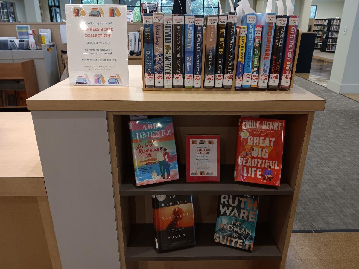 Photo of a shelf of books