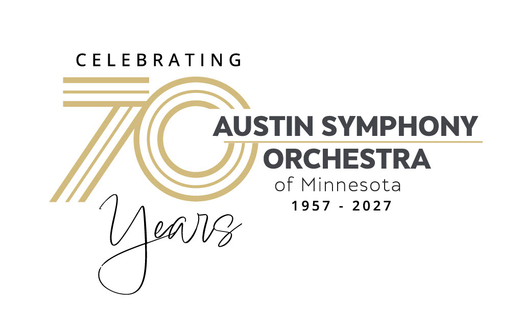Logo for Austin Symphony Orchestra's 70 season.