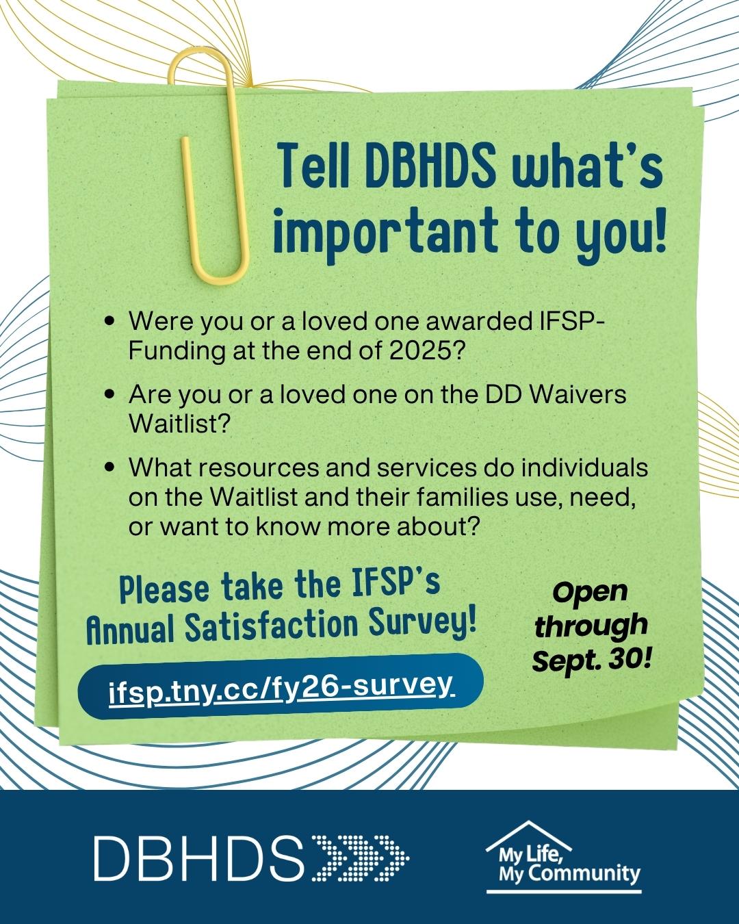 IFSP annual survey July 2025 to June 2026