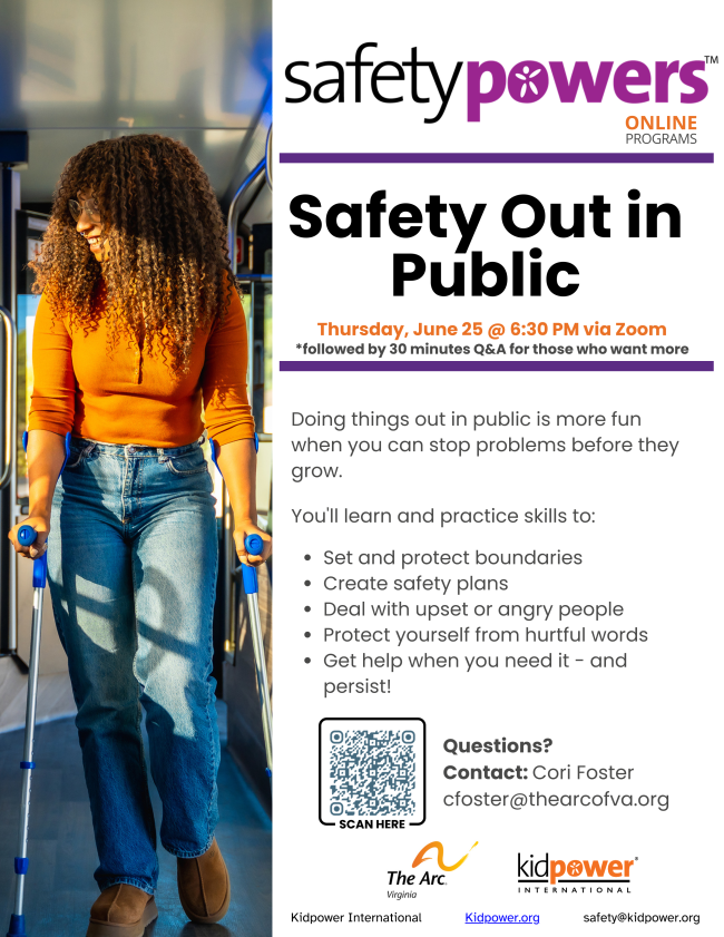 June 25 Safetypowers: Safety Out in Public