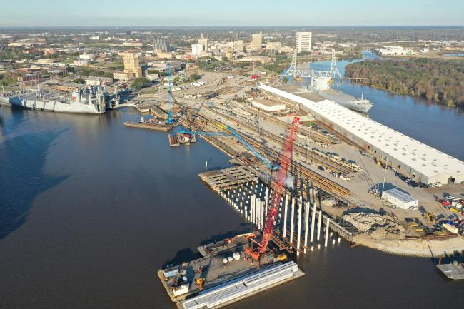 The McCarthy Building Companies project at the Port of Beaumont Main Street Terminal 1