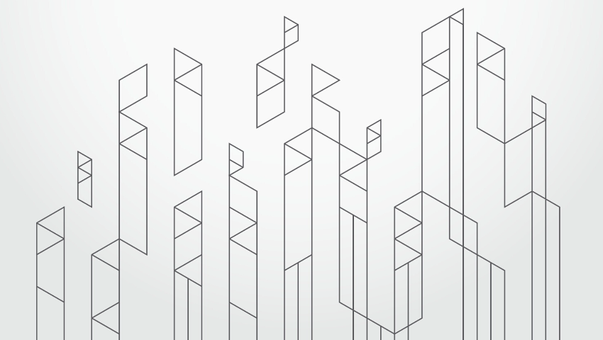 Abstract background with vertical shapes