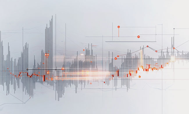 Graph chart concept image