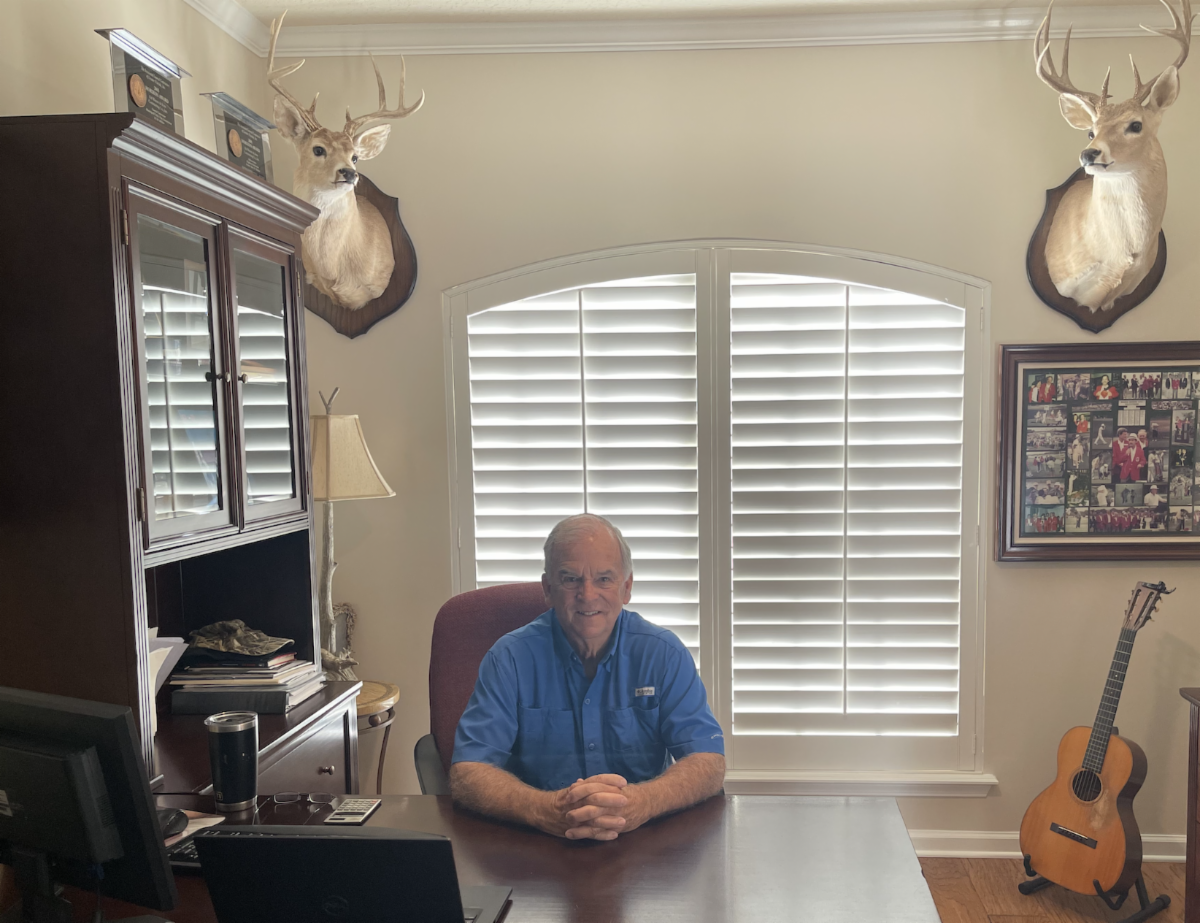 Wayne Waters at desk