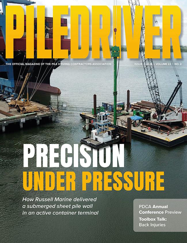 Cover image if Issue 2 of PileDriver magazine