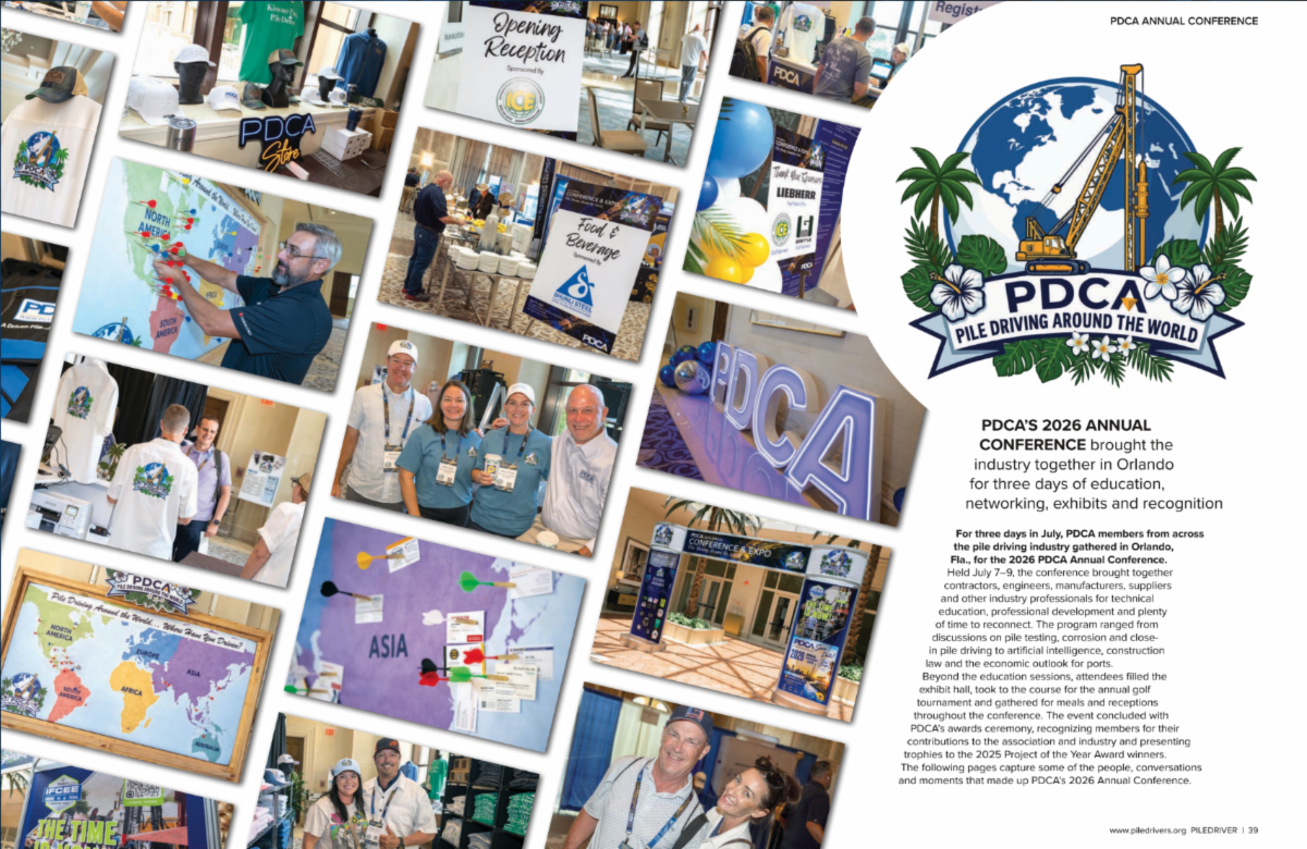 Magazine spread showing photo collage