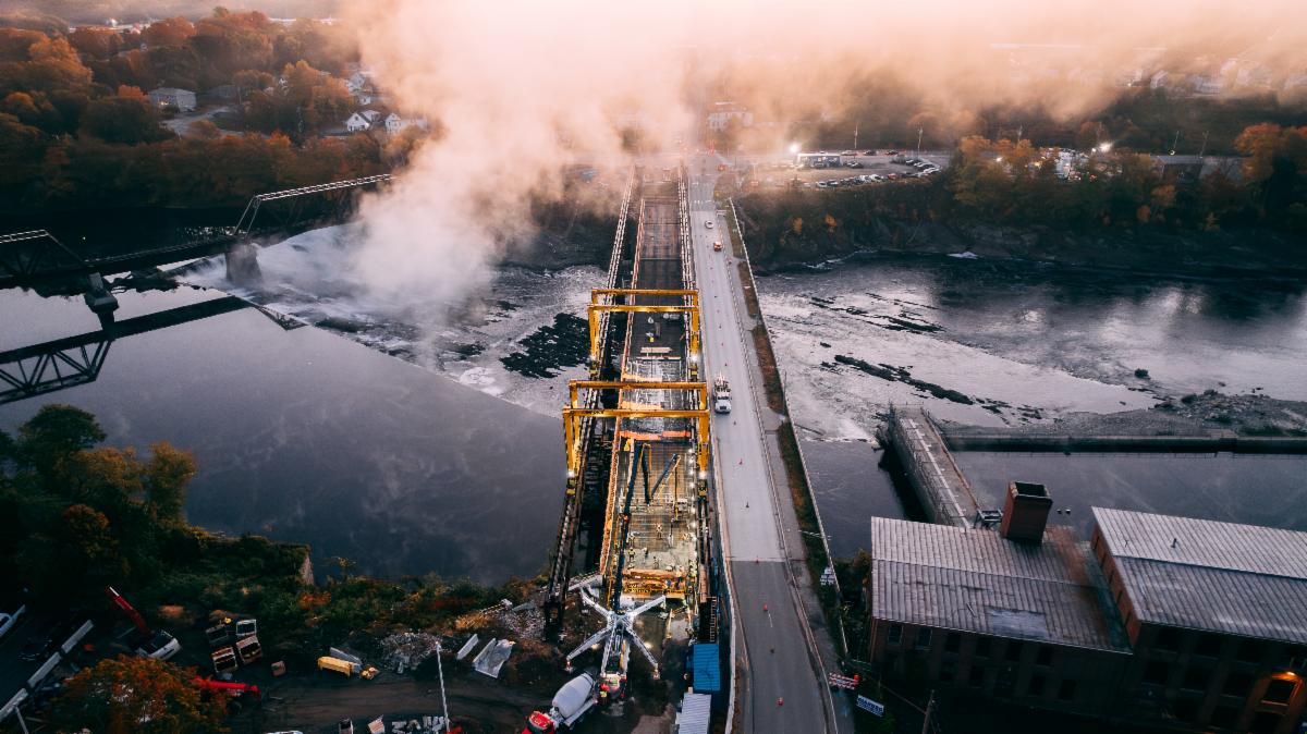 Ticonic Bridge in Maine