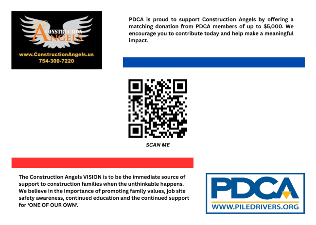 QR code to fundraiser for Construction Angels