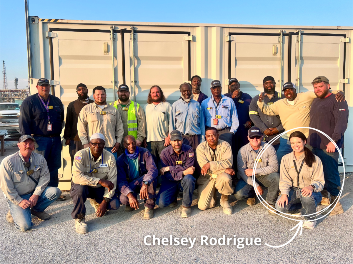 Chelsey Rodrigue in group photo
