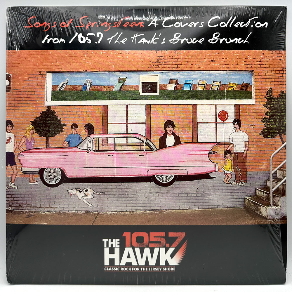 Cover art for 'Songs of Springsteen: A Covers Collection from 105.7 The Hawk's Bruce Brunch' 10-inch record