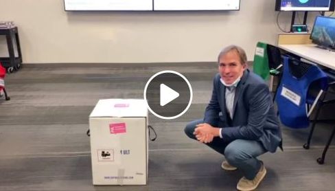 vaccine arrival video