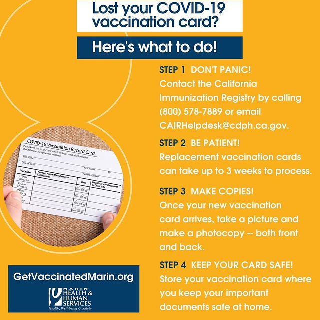 Lost your vax card - English