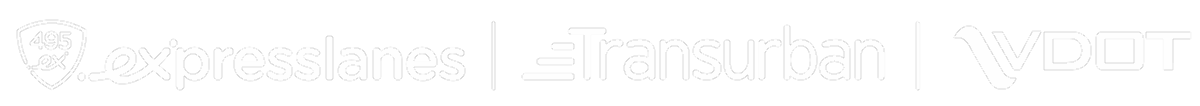 Organization logos from left to right: 495 Express Lanes, Transurban, VDOT