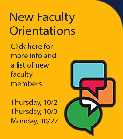 Faculty Orientations