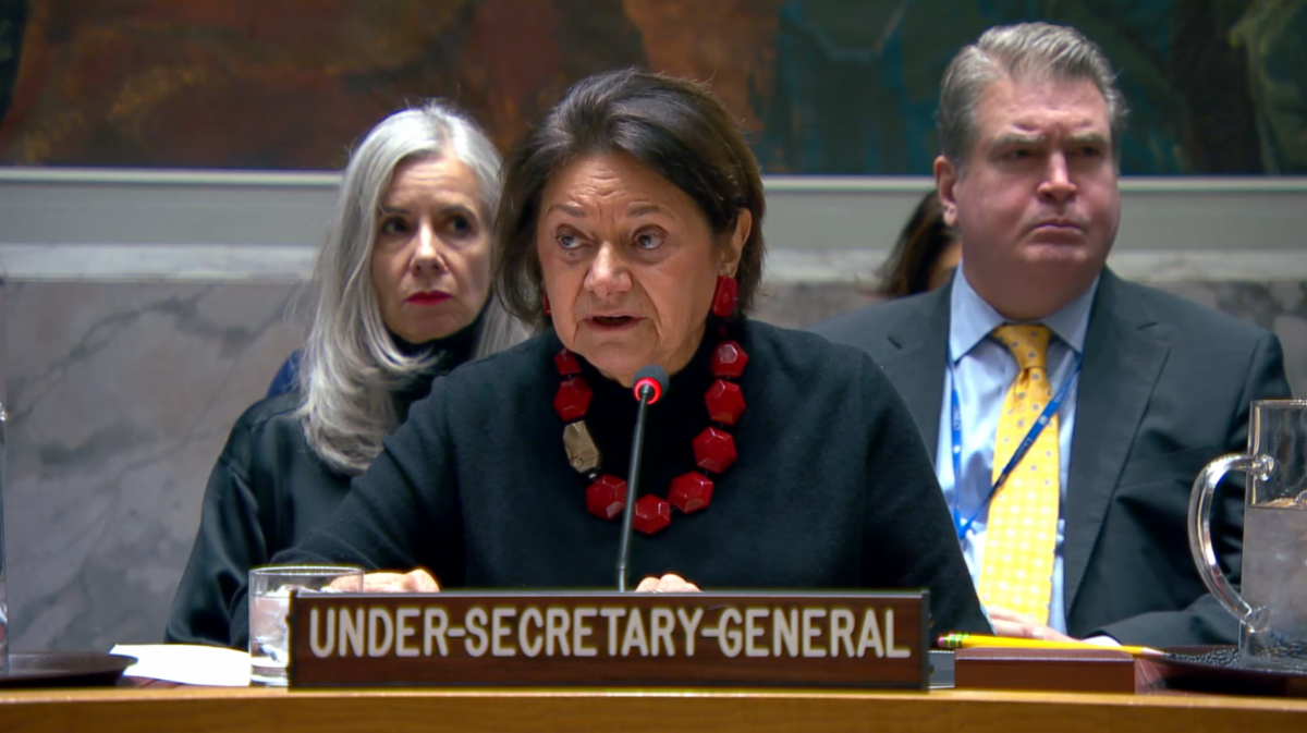 Rosemary DiCarlo briefing on Syria