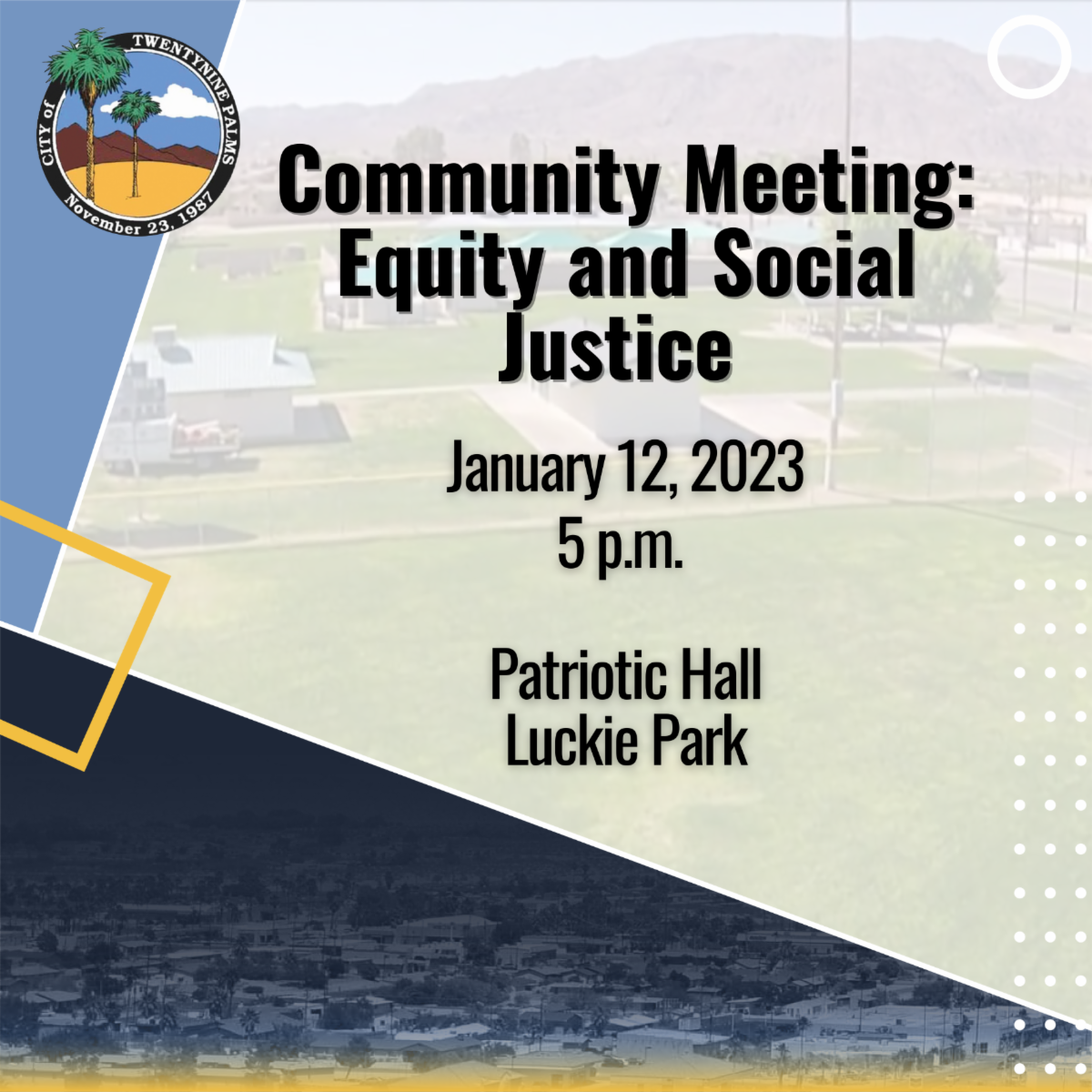 News from the City of Twentynine Palms