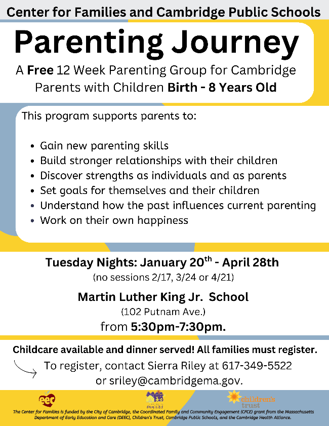 Parenting Journey Series flyer
