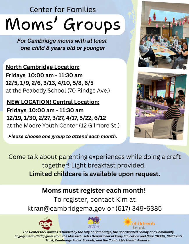 Moms' Groups flyer