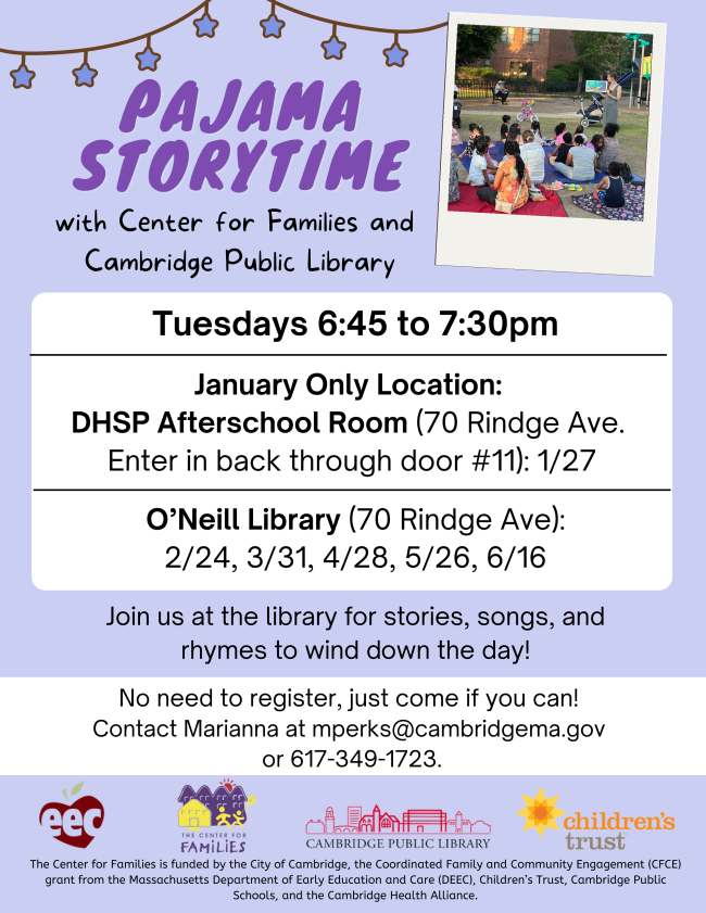 Pajama Storytime flyer