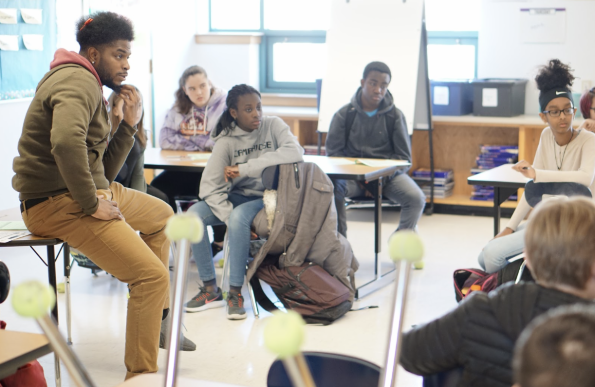 Photo of students during middle school visits