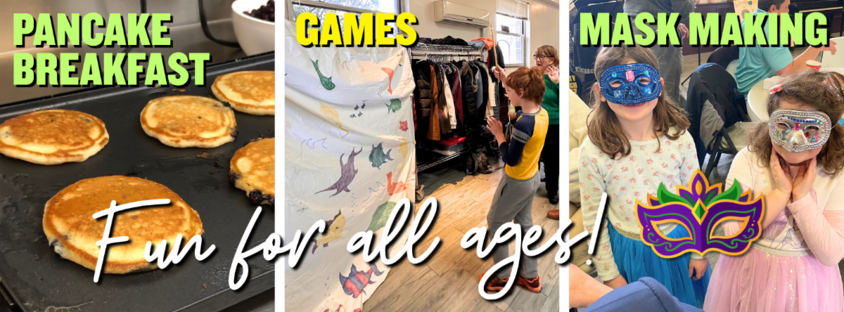 Fun for all ages - Pancake Breakfast Games Mask Making