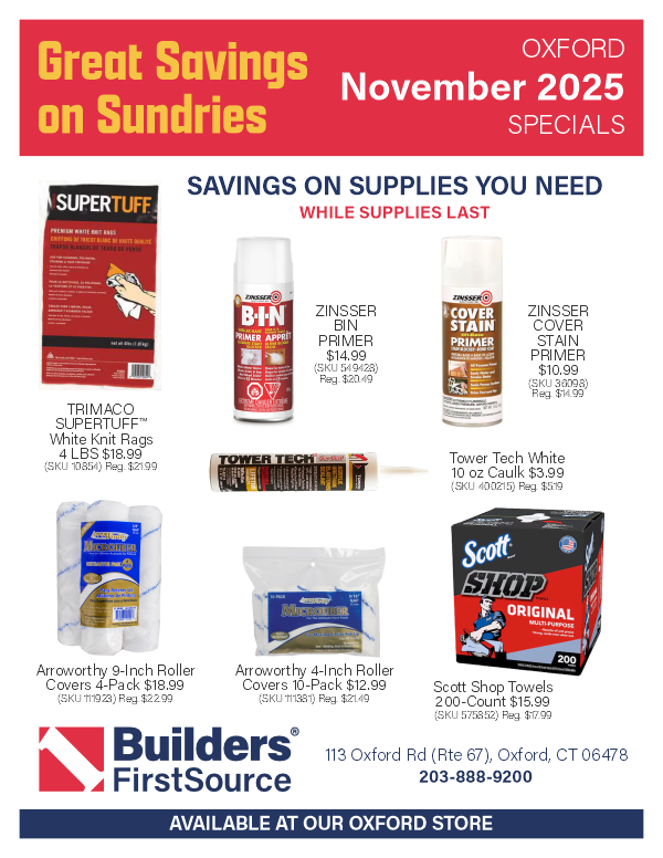 2025-11 OXFORD November Paint Supplies Specials