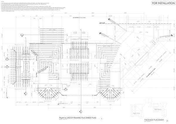 BFS-NE example Pkg 4_5 precut rafters installation diagram