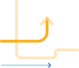Yellow and blue decorative arrows