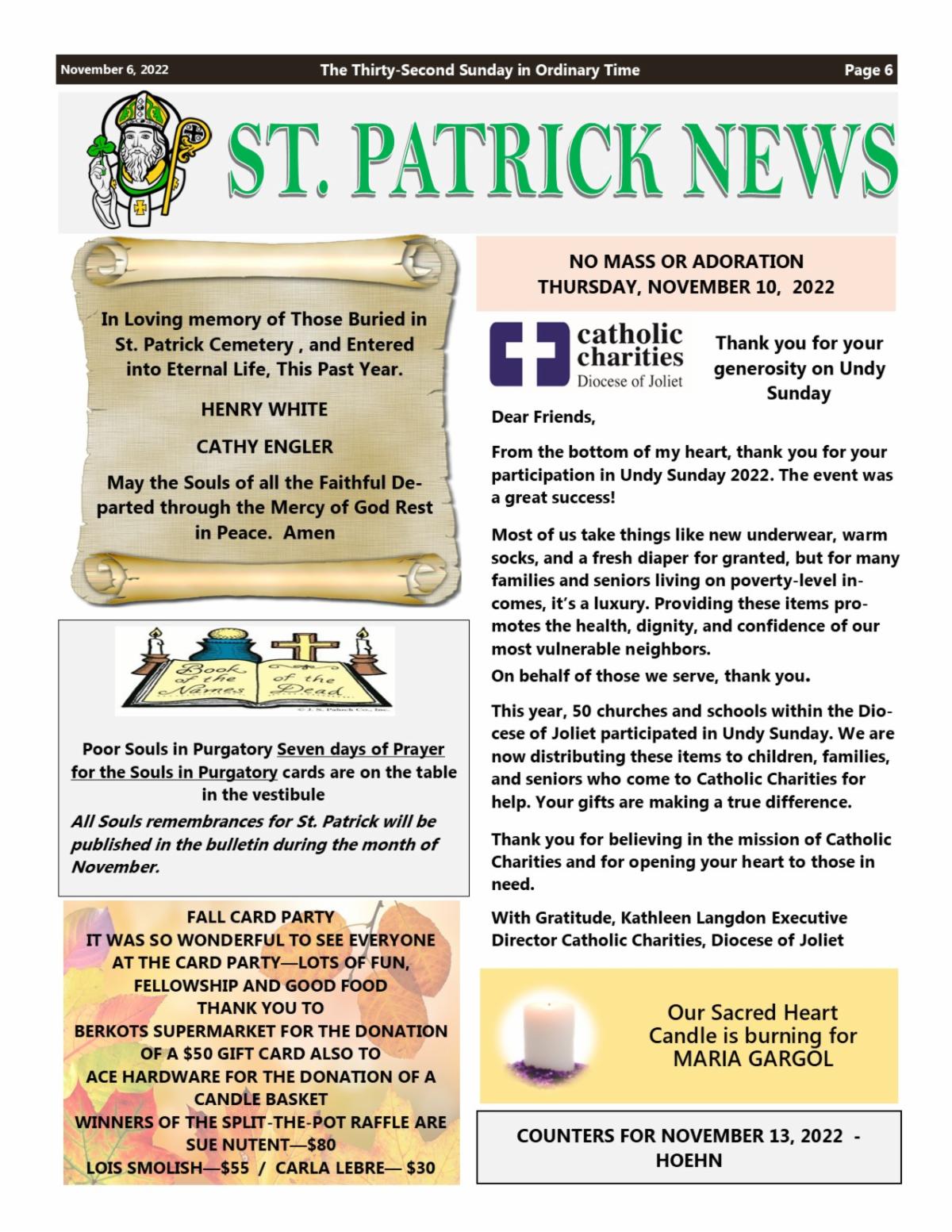 11 06 2022 The Thirty Second Sunday In Ordinary Time