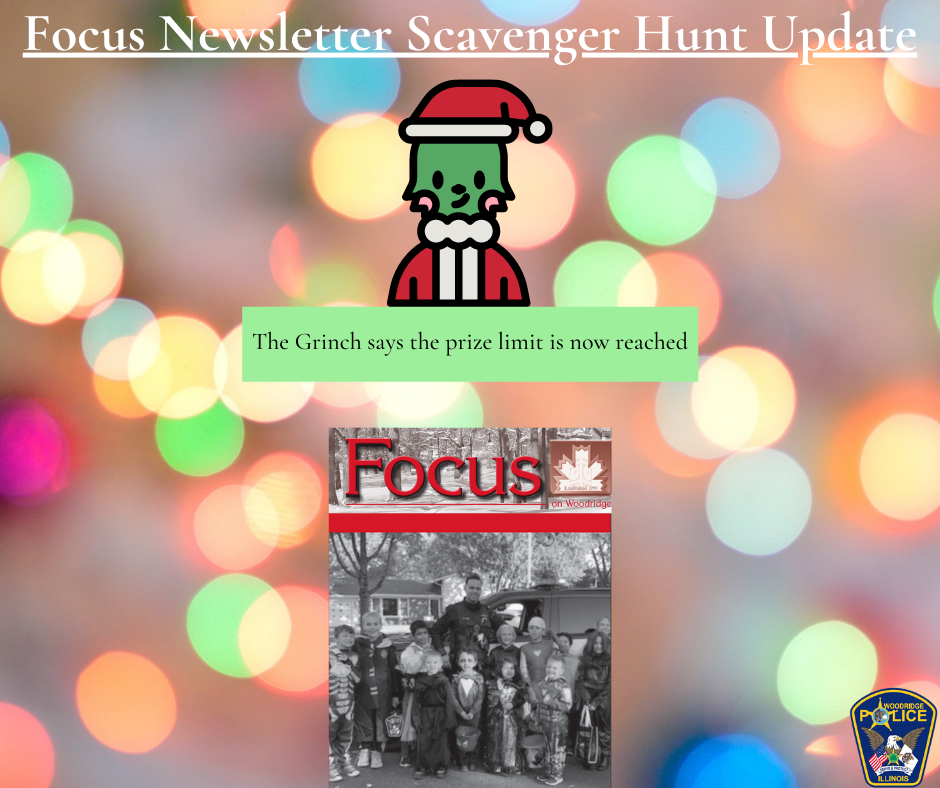 ENews FY22 Woodridge Budget Village Holiday Schedule