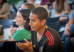 Students at an event at Talon's Table