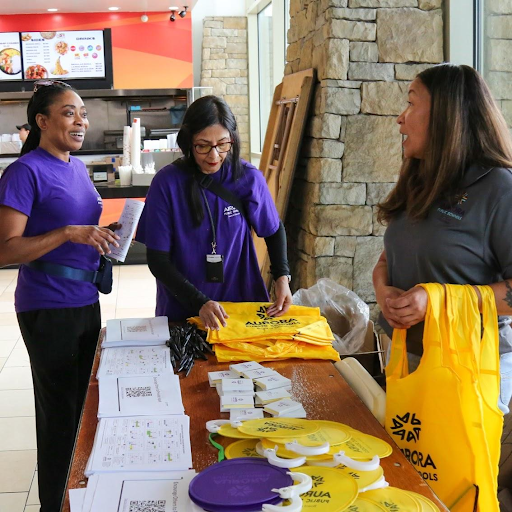 BOE members Keke and Tomwing with BOE secretary Paz-Blossick