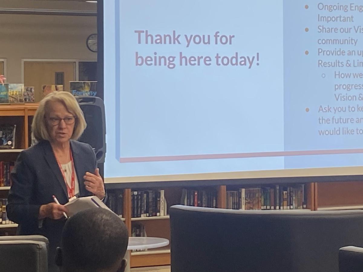 Board Director Vicki Reinhard at the Board Community Engagement Event
