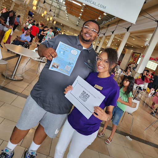 Board Members Duncan and Tasker at the APS Back to School Kickoff