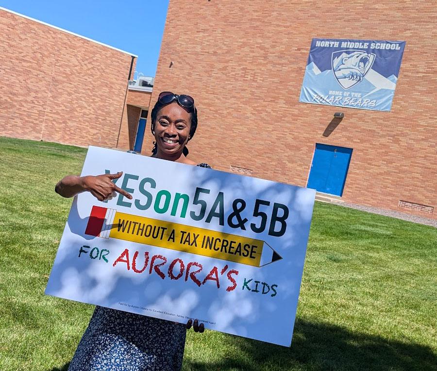 Board President Dr. Anne Keke attending the APS Bond Campaign Kickoff at North Middle School