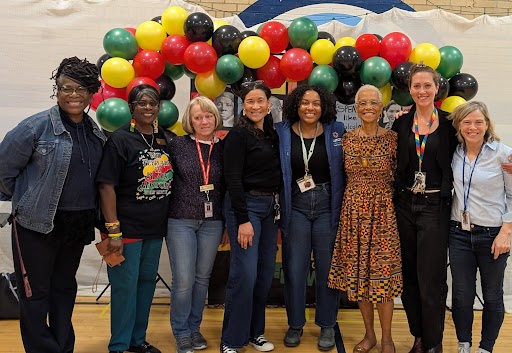 board members and other staff at global fest