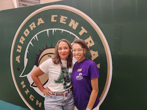 BOE Member Tasker and Central Assistant Principal Green