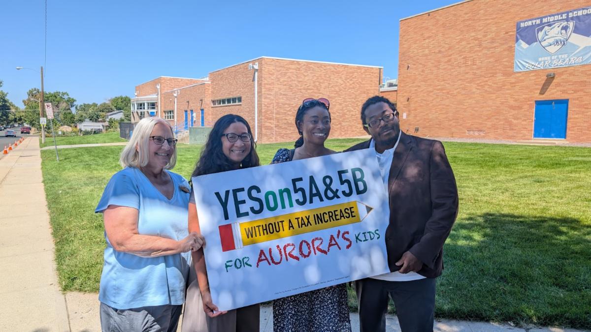 From left: Board Director Dr. Debbie Gerkin, Board Secretary Danielle Tomwing, Board President Dr. Anne Keke and Board Vice President Michael Carter