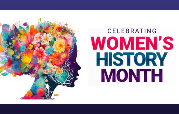 Celebrating Women's History Month banner
