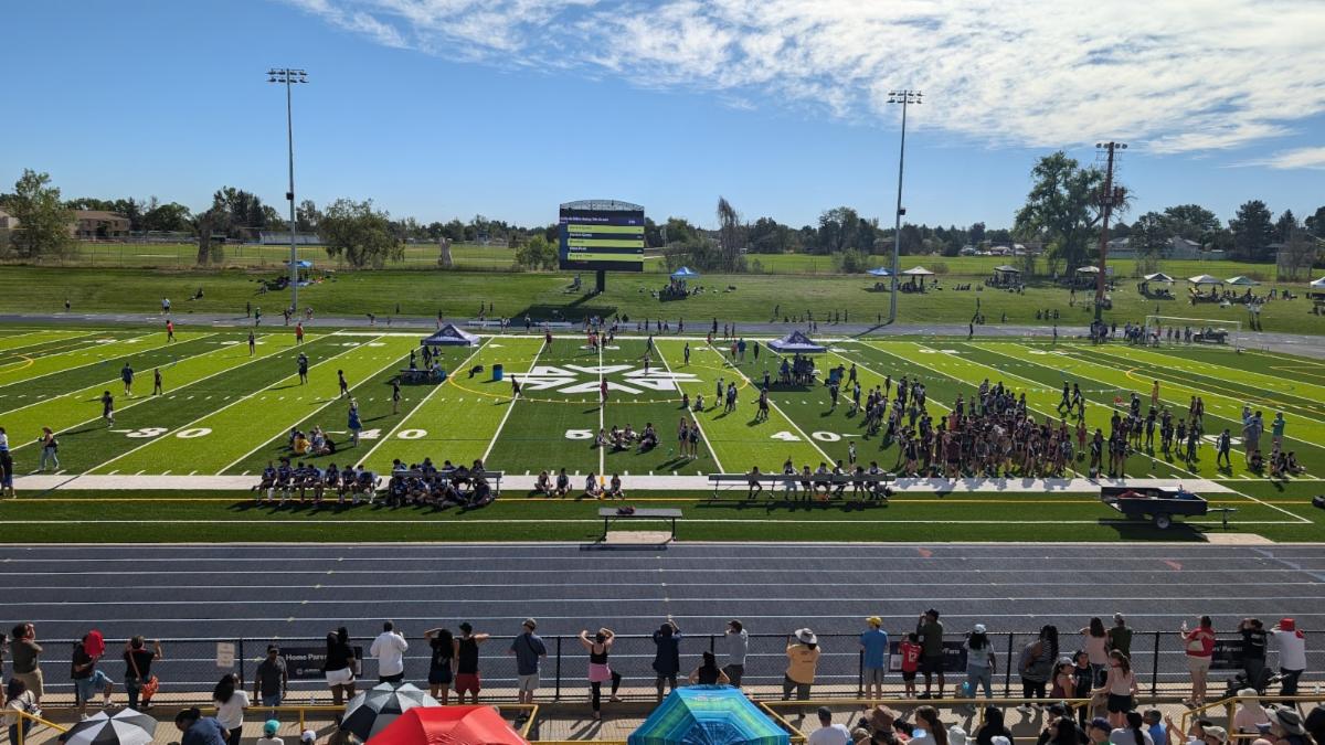 View of the newly renovated APS Stadium