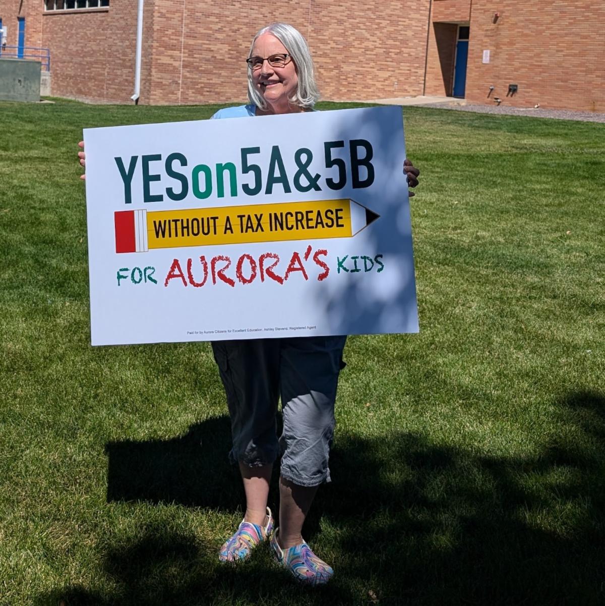 Board Director Dr. Debbie Gerkin attending the APS Bond Campaign Kickoff