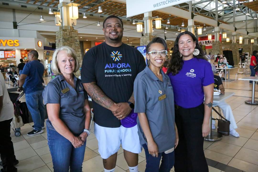 From left: Board Director Vicki Reinhard, Board Director Tramaine Duncan, Board Treasurer Tiffany Tasker and Board Secretary Danielle Tomwing attending the APS Back to School Event