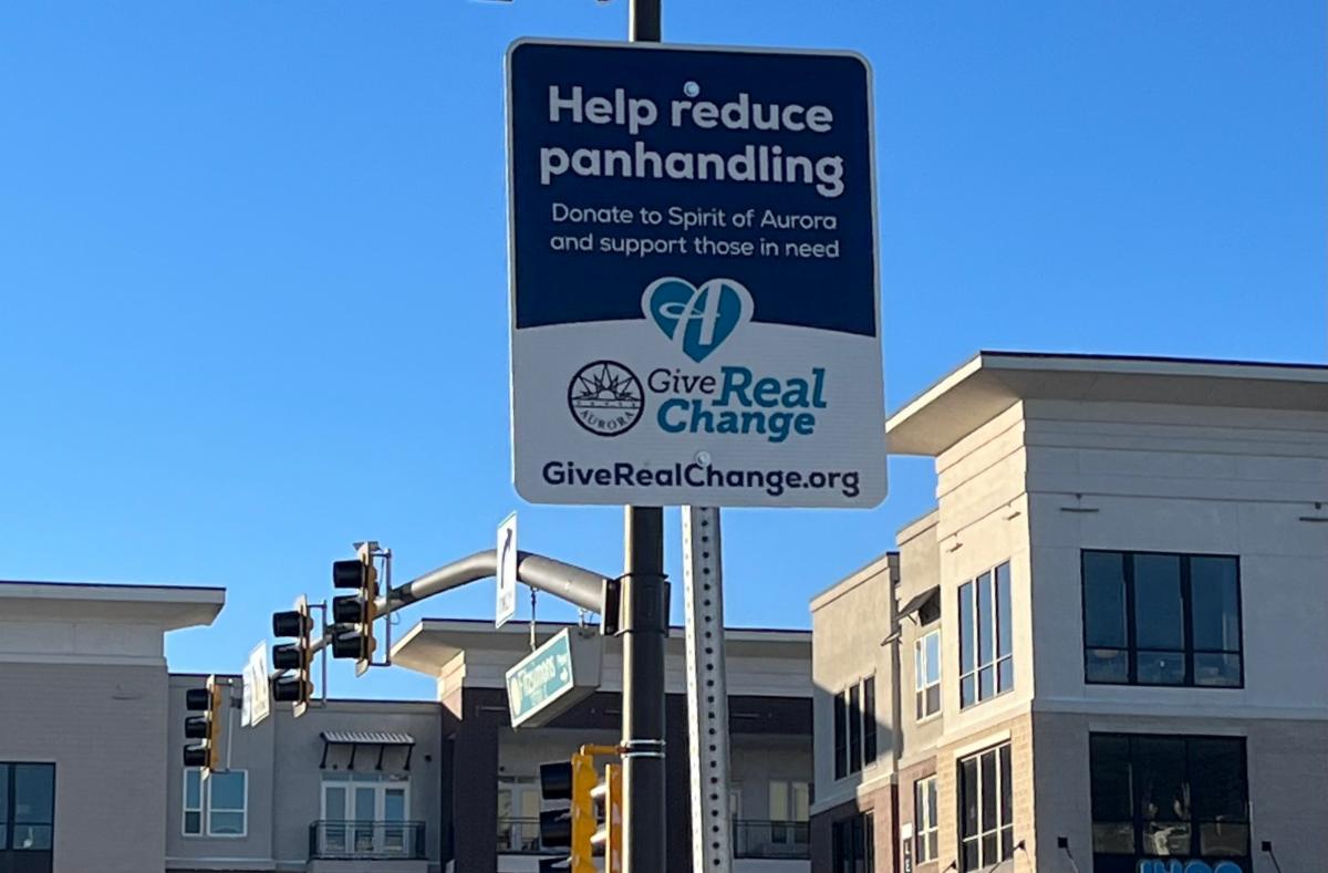 Panhandling sign